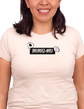 Playera manga corta Sanrio cuello redondo para mujeer