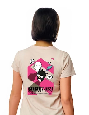 Playera manga corta Sanrio cuello redondo para mujeer