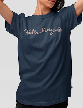 Playera manga corta Sanrio cuello redondo para mujer