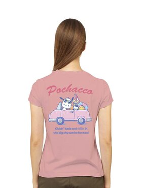 Playera manga corta Sanrio cuello redondo para mujer