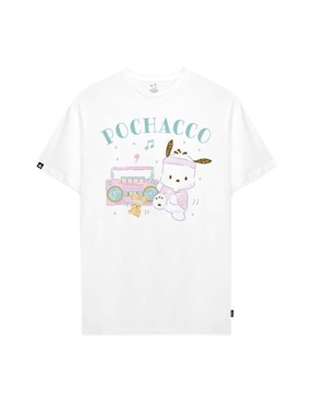Playera manga corta Sanrio cuello redondo para mujer