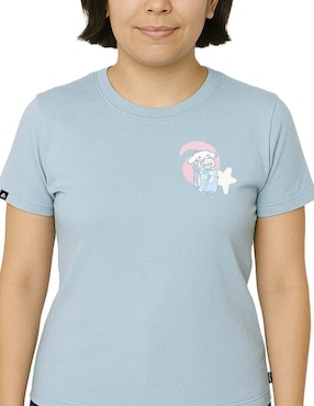 Playera manga corta Sanrio cuello redondo para mujer