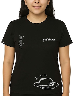 Playera manga corta Sanrio cuello redondo para mujer
