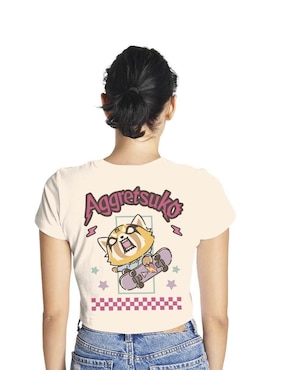 Playera manga corta Sanrio cuello redondo para mujer