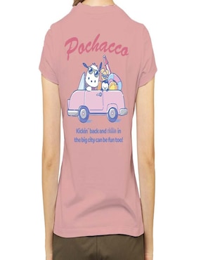 Playera manga corta Sanrio cuello redondo para mujer