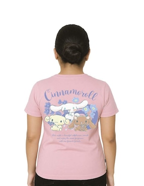 Playera manga corta Sanrio cuello redondo para mujer