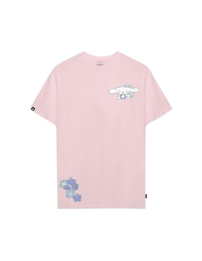 Playera manga corta Sanrio cuello redondo para mujer