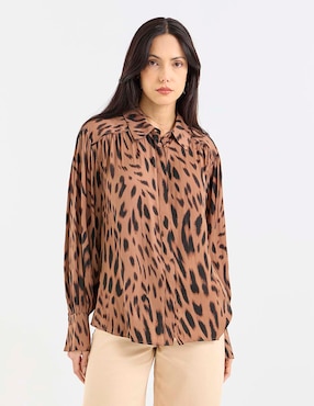 Blusa Sanctuary manga larga para mujer