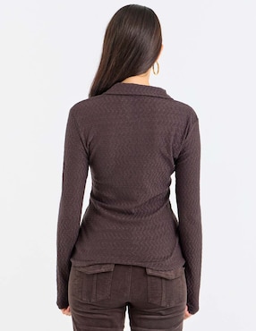 Blusa Sanctuary manga larga para mujer