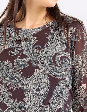 Blusa Sanctuary manga larga para mujer