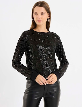 Blusa Sanctuary manga larga para mujer