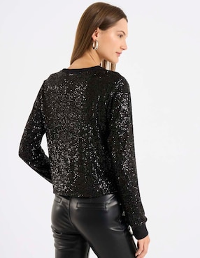 Blusa Sanctuary manga larga para mujer