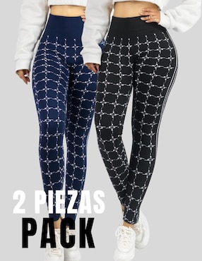 Set legging Malabis cintura alta con elástico para mujer