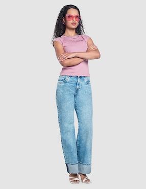 Jeans relaxed amplio Oggi Jeans para mujer