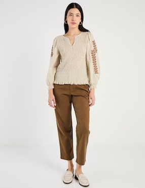 Pantalón chino Indi & Cold regular para mujer