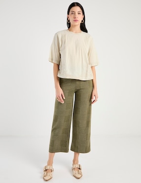 Pantalón coulotte Indi & Cold amplio para mujer