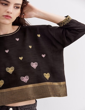 Blusa Rapsodia manga 3/4 para mujer