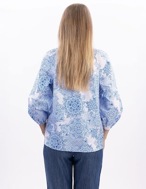 Blusa Nautica manga 3/4 para mujer