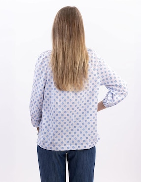 Blusa Nautica manga 3/4 para mujer