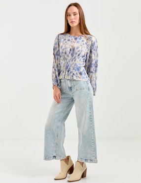 Blusa Indi & Cold manga larga para mujer