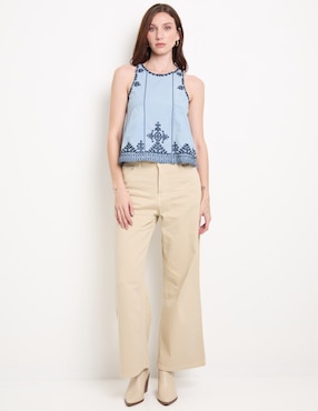 Pantalón Indi & Cold wide leg para mujer