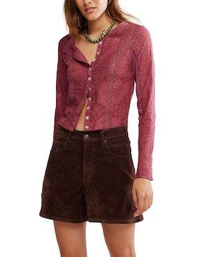 Blusa Free People manga larga para mujer