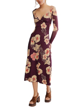 Vestido midi casual Free People para mujer