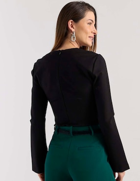 Blusa French Connection manga larga para mujer
