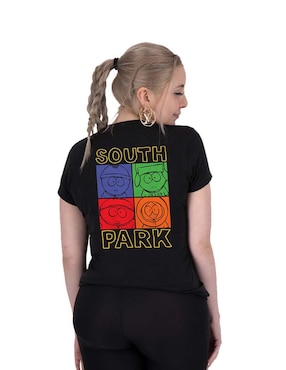 Playera manga corta South Park cuello redondo para mujer