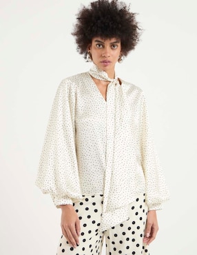 Blusa camisera Kur.Kuma manga larga para mujer