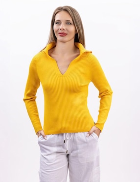 Suéter Nautica cuello V para mujer