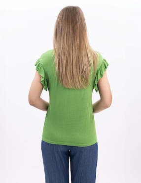Blusa Nautica manga corta para mujer