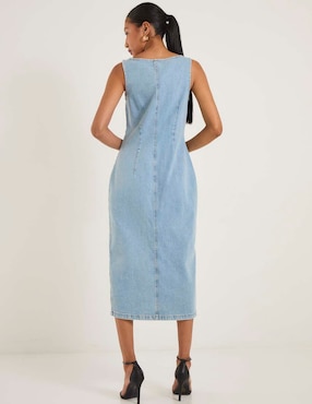 Vestido midi casual Good American para mujer