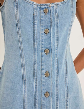 Vestido midi casual Good American para mujer