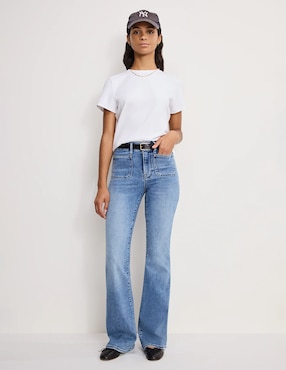 Jeans flare Good American para mujer