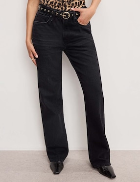 Jeans petite bota Good American corte cintura para mujer