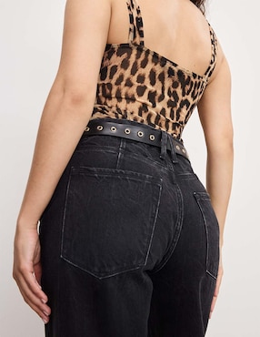 Jeans petite bota Good American corte cintura para mujer