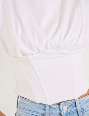 Top Good American cuello redondo