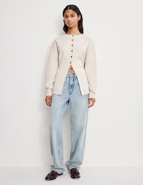 Suéter Good American cuello redondo para mujer