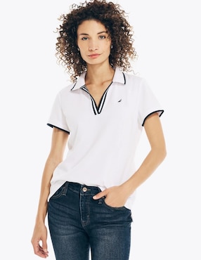 Playera tipo polo Nautica para mujer