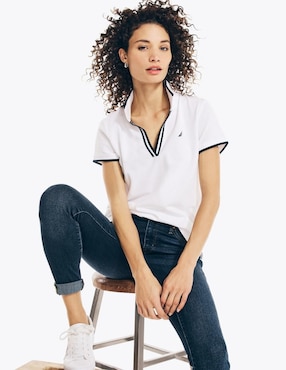 Playera tipo polo Nautica para mujer