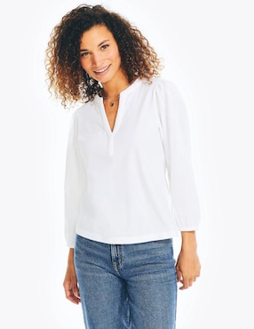 Blusa Nautica manga 3/4 para mujer