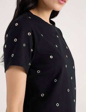Playera manga corta Sanctuary cuello redondo para mujer