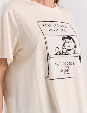 Playera manga larga Sanctuary cuello redondo para mujer