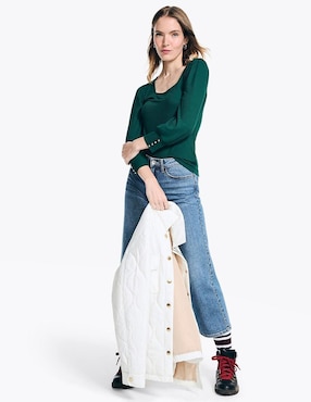 Blusa Nautica manga 3/4 para mujer
