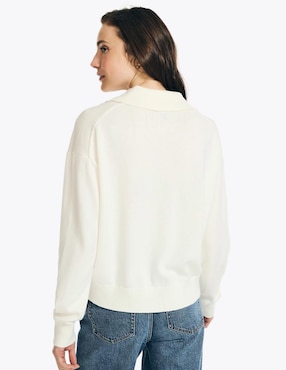 Suéter Nautica cuello camisero para mujer