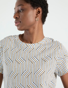 Playera manga corta Sanctuary cuello redondo para mujer