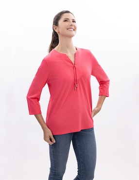 Blusa Nautica manga 3/4 para mujer