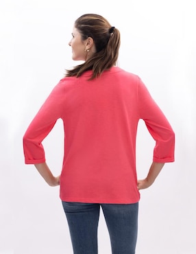 Blusa Nautica manga 3/4 para mujer