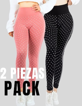 Set legging Malabis a la cintura alta con elástico para mujer